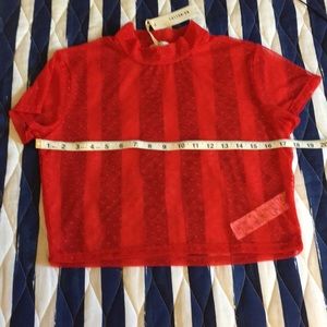 Red mesh crop top! Medium. Cotton:on brand